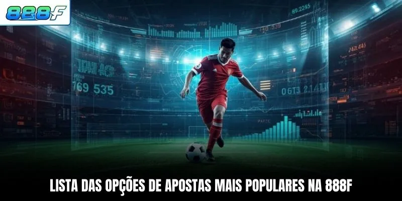 Lista das opções de apostas mais populares na 888F